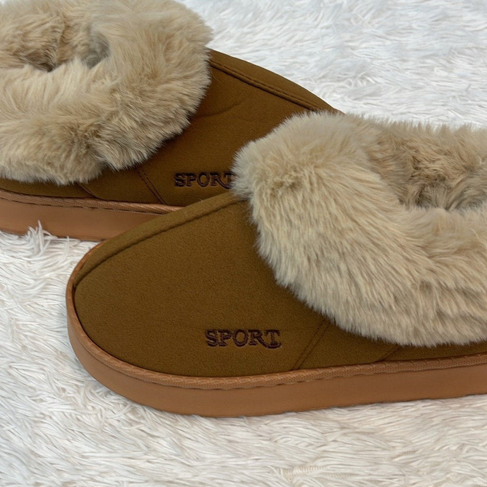 Cozy Faux-Fur Lined Women’s Slipper - Brown - Picture 6 of 6